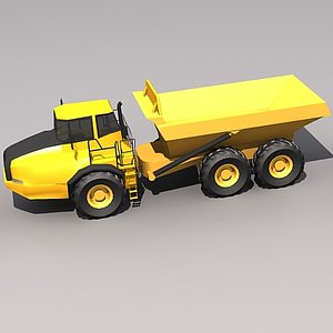 3d a40e articulated hauler model