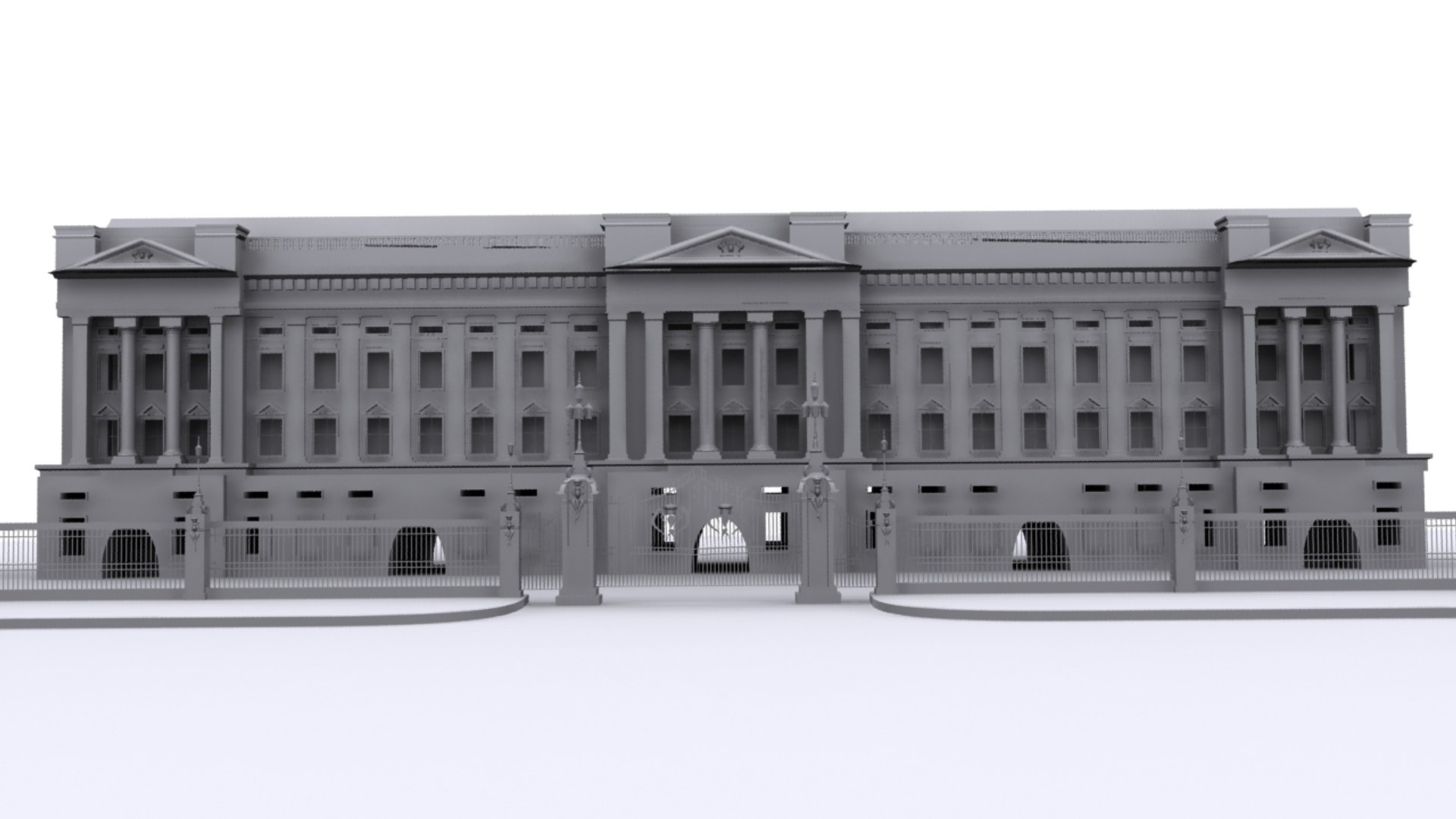 3d Buckingham Palace