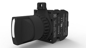 3D selector Button Switch model