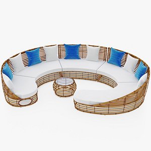 Wicker Patio Furniture Sofa Piazza All Weather