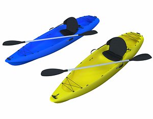 kayak boat 3D model