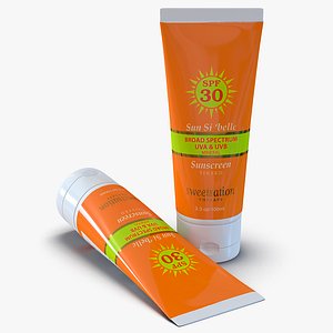 sunscreen tube 3d 3ds