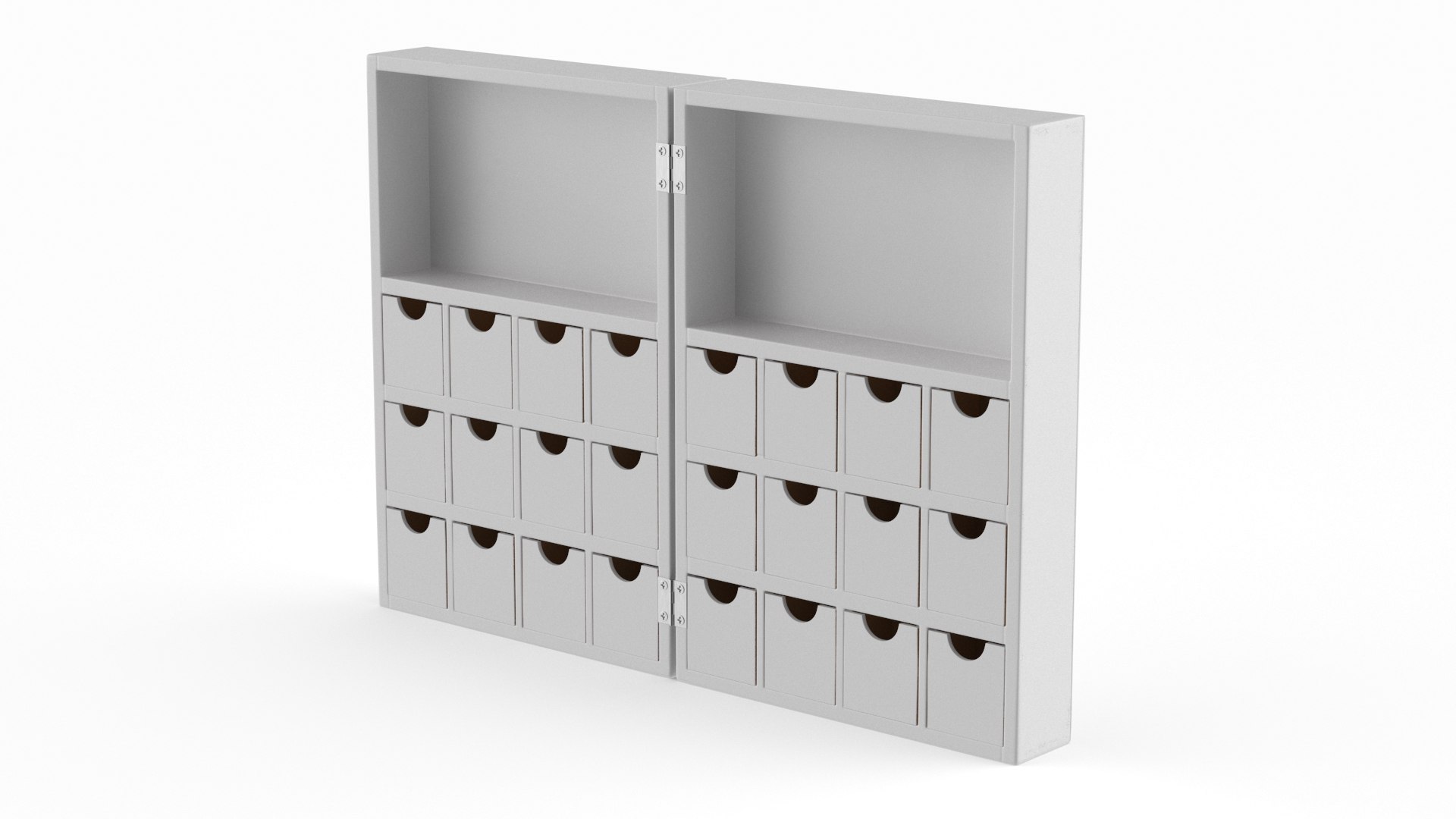 Decorative Foldable Chest with Drawers 3D model preview