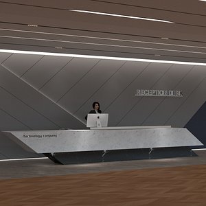 front desk 3D model