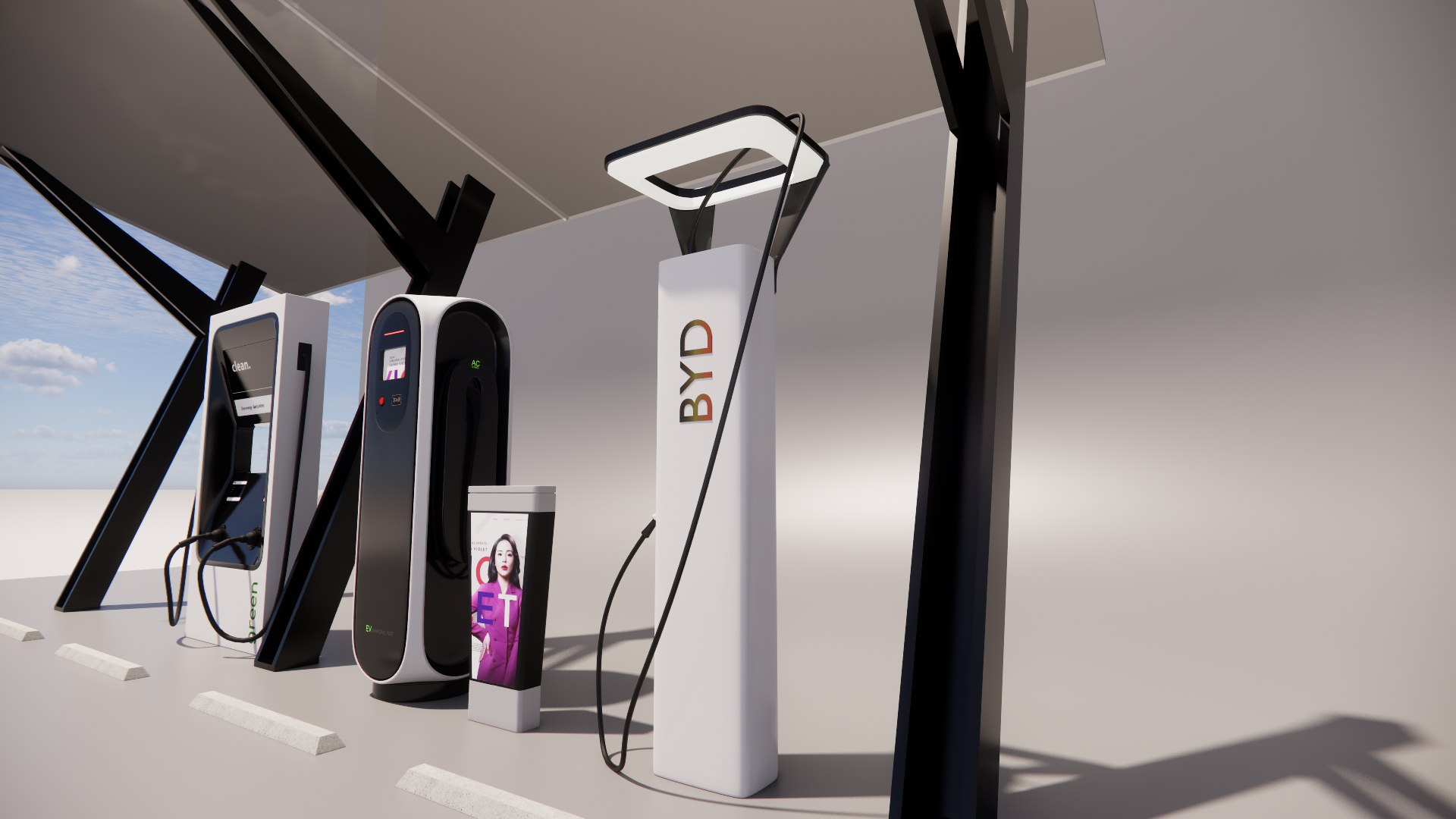 3D Electric Vehicle Chargers -A3 - TurboSquid 2209847