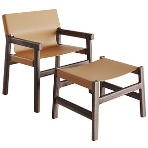 3D model Pianca Fushimi Lounge Chair
