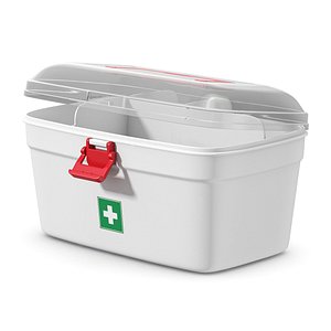 Plastic Medical Emergency Box Rigged