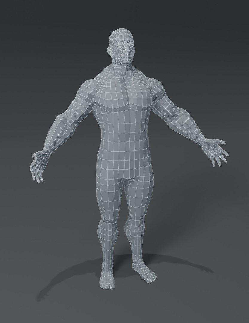 Superhero Muscular Human Male 3D Model - TurboSquid 1533436