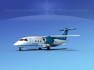 airlines 328jet jet aircraft 3d dwg