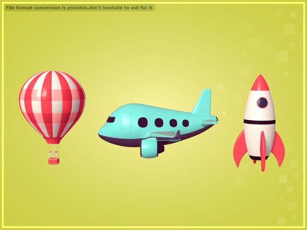 Cartoon Aircraft Pack 3D