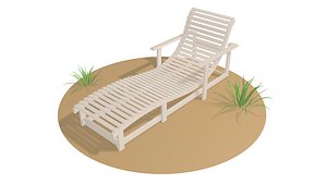 3D model deck chair