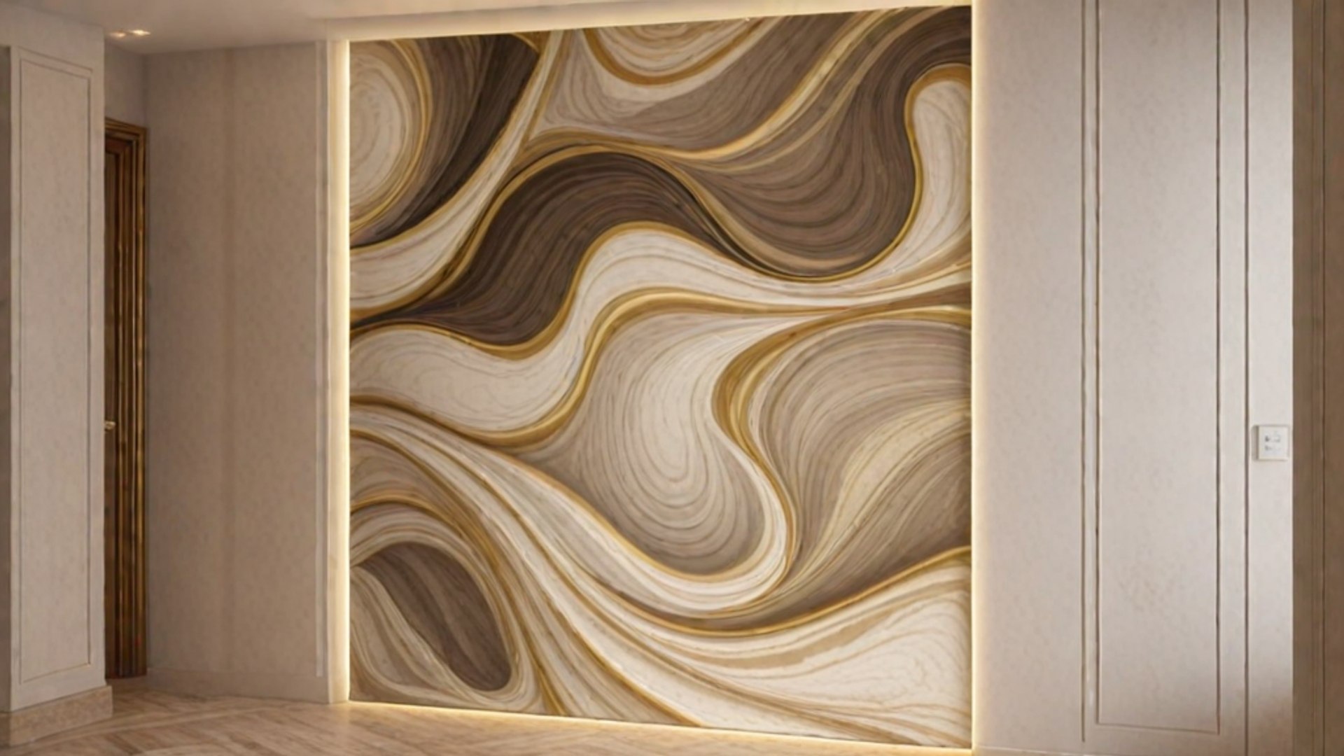 3D Model Modern Panel Wall Decor Set Relief Stl Mural CNC 191 ...