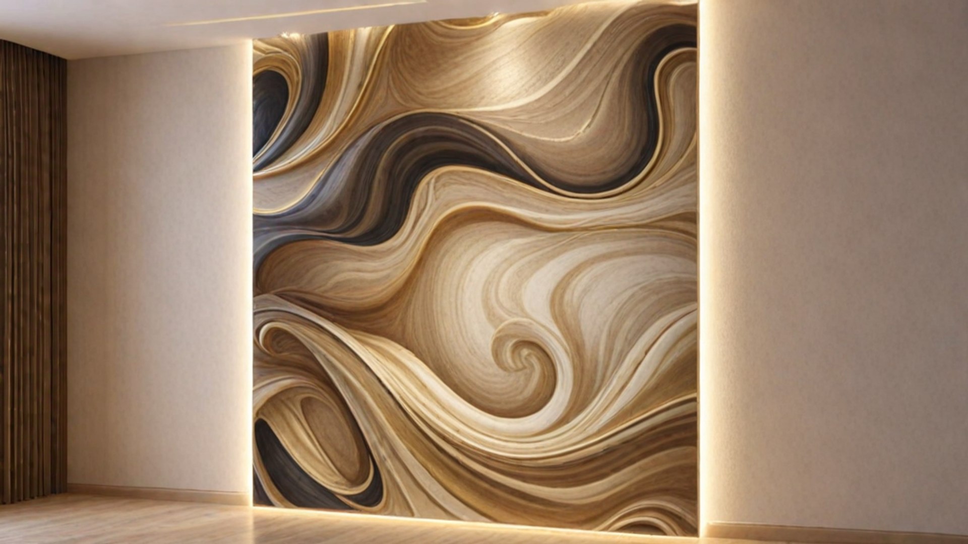 3D Model Modern Panel Wall Decor Set Relief Stl Mural CNC 191 ...