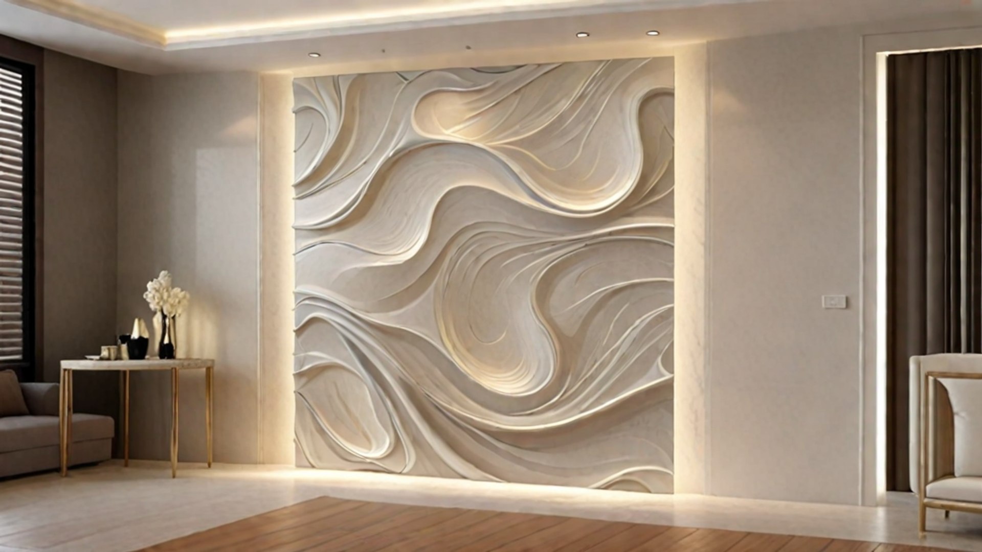 3D Model Modern Panel Wall Decor Set Relief Stl Mural CNC 191 ...