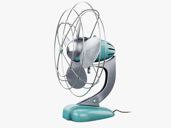 3d model fan retro