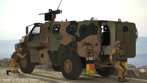 MPV 4x4 Bushmaster Camo Model 3D - TurboSquid 1305577