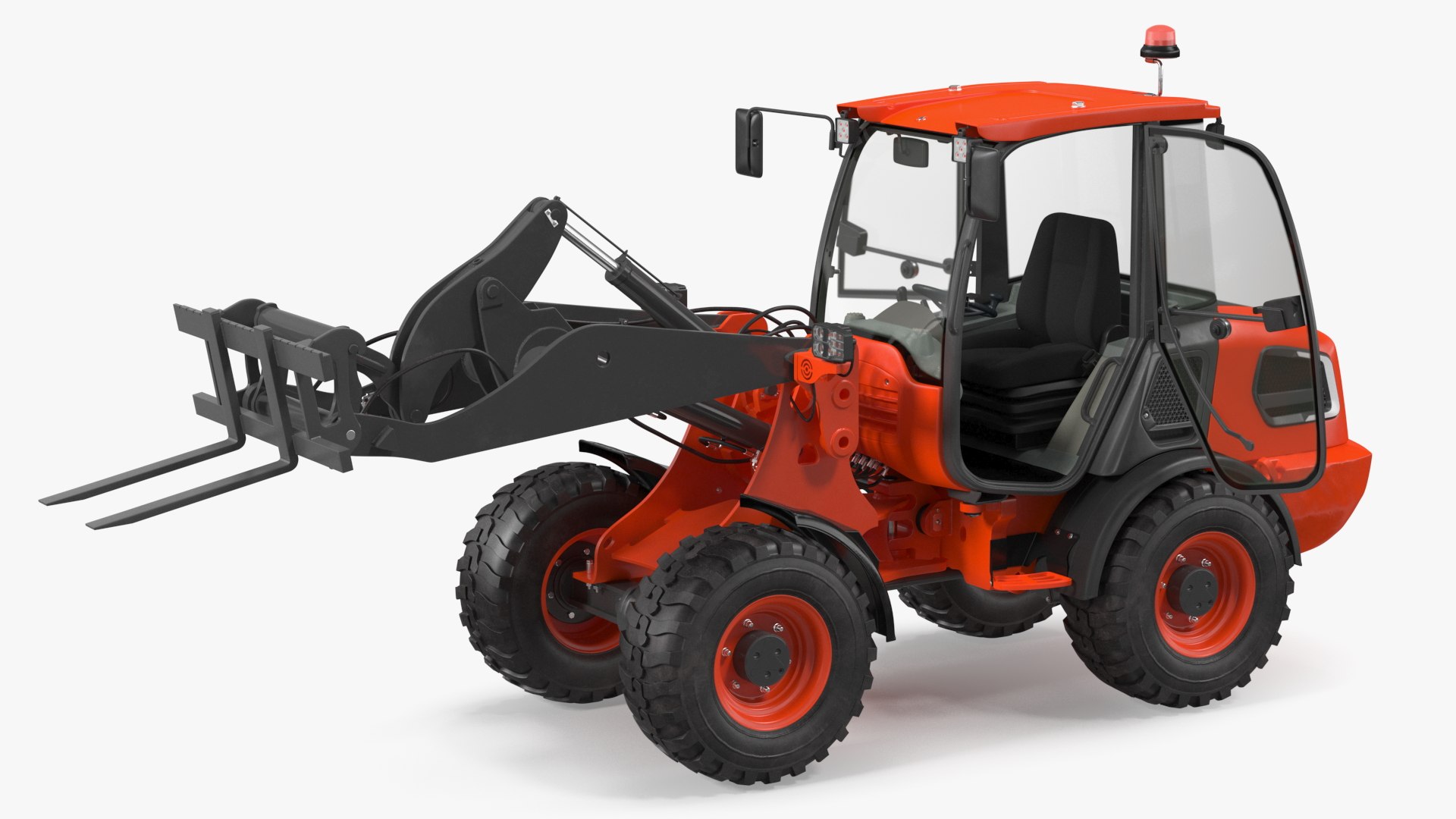 Electric Loader with Pallet Fork Rigged
