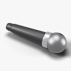 Stage Vocal Microphone with Mesh Grille - Metal Band Prop