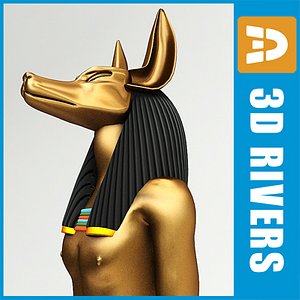 gods anubis 3d model