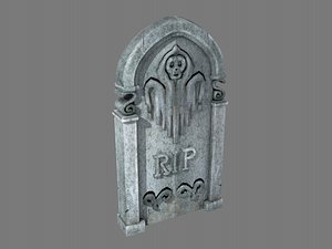 tombstone ghost pbr 3D model