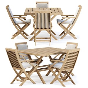 Alesso outdoor furniture set v03