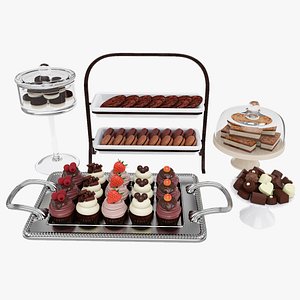 Chocolate dessert 3D model