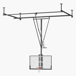 realistic basketball hoop 3D model