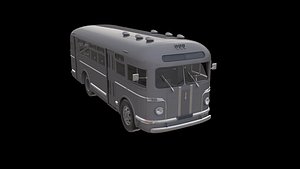 3D zis-155 soviet bus model
