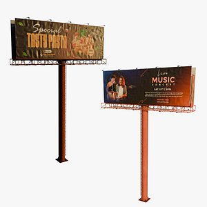 Billboard 3D model