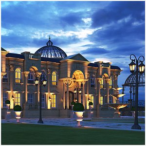 Classic Villa Night Shot