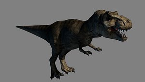 Rexy Jurassic Park Model Rigged FBX