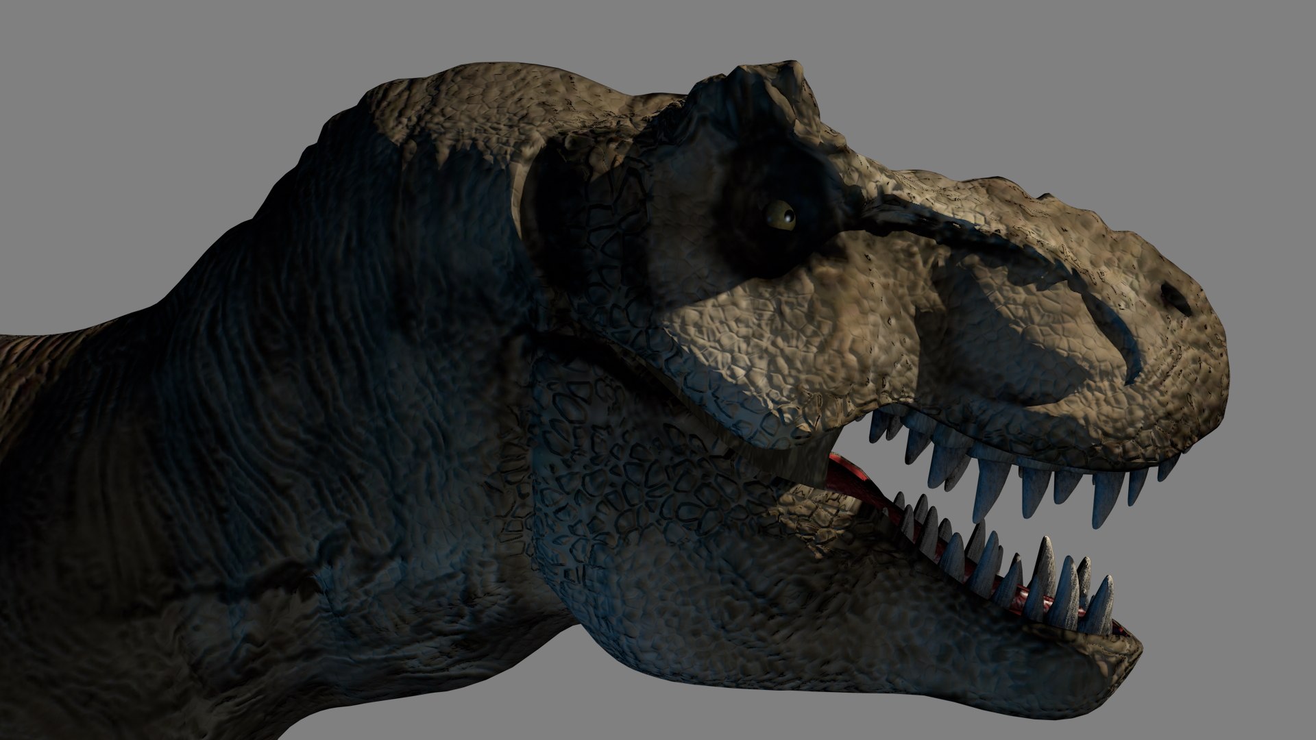 Rexy Jurassic Park Model Rigged Fbx 3d Model Turbosquid 1894826