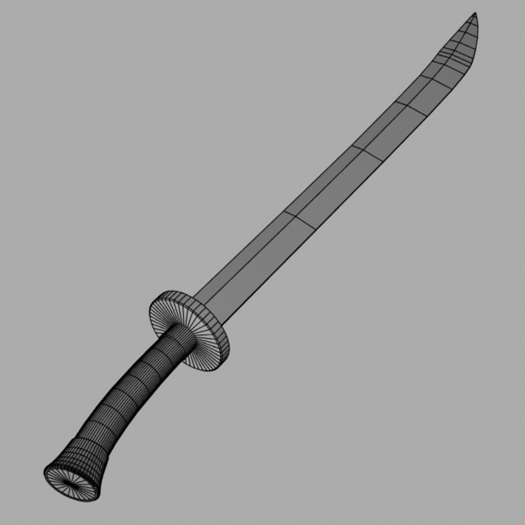 Chinese Broadsword Sword 3d Model