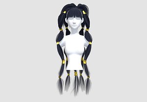 3D Bangs Stylized Hairstyle