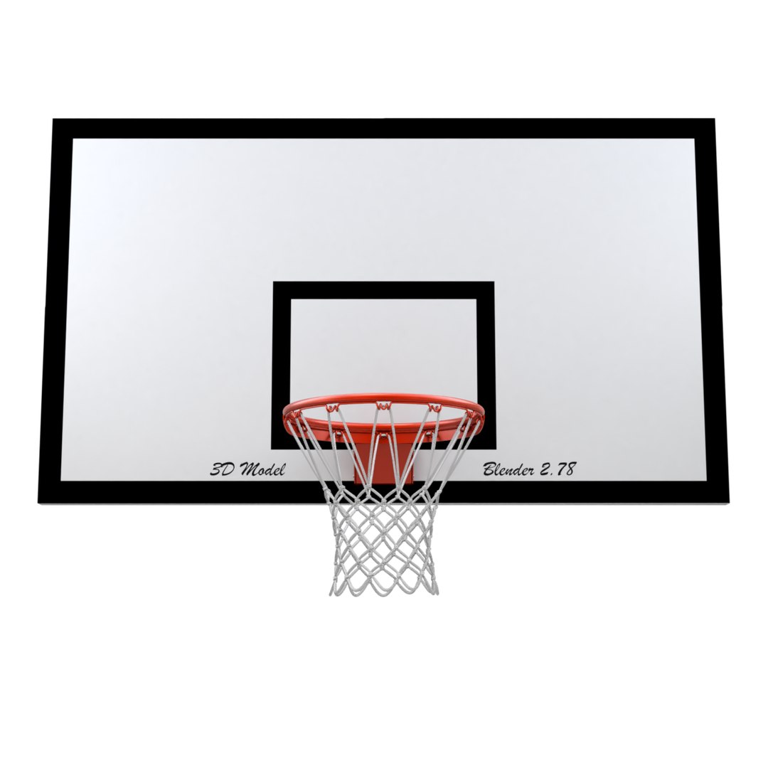 Basketball Rim With Backboard And Basketball 3D model - TurboSquid 1949231