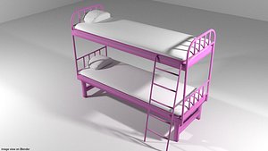3d bunk bed