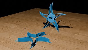 shuriken cookie cutter 3D