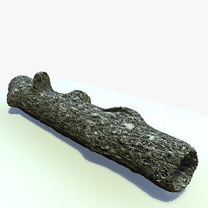 3ds hollow old tree trunk