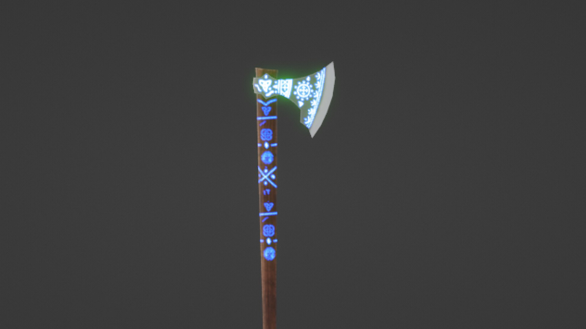 3D Viking Axe With Runes - TurboSquid 1950251