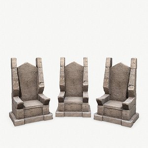 3D Stone Throne