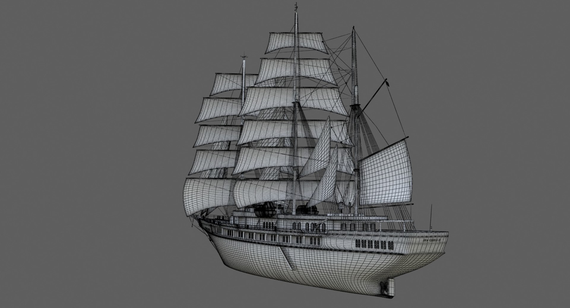 3d Model Of Sea Cloud Cruise Ship