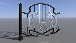 forged fence 3D model