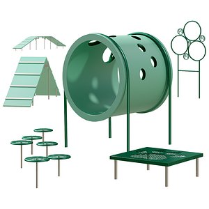 3D Dog training area