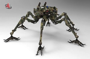 army robot robo 3d model