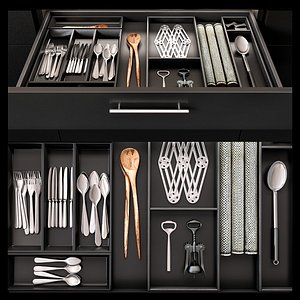 3D kitchen organizer model