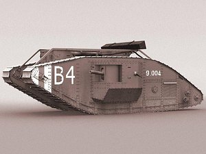 british mk iv tank 3d model
