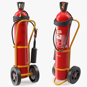 ABS SRL Trolley Fire Extinguisher 30Kg CO2