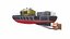 Hafenboot Low-Poly PBR