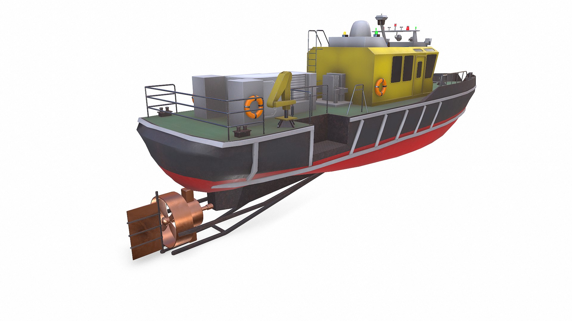 Harbor Service Boat Low-poly PBR model https://p.turbosquid.com/ts-thumb/UR/1yWTNv/ff/screenshot007/png/1782875176/1920x1080/fit_q87/645212bc32798b106220f3a0dfde0cc7a02c716c/screenshot007.jpg