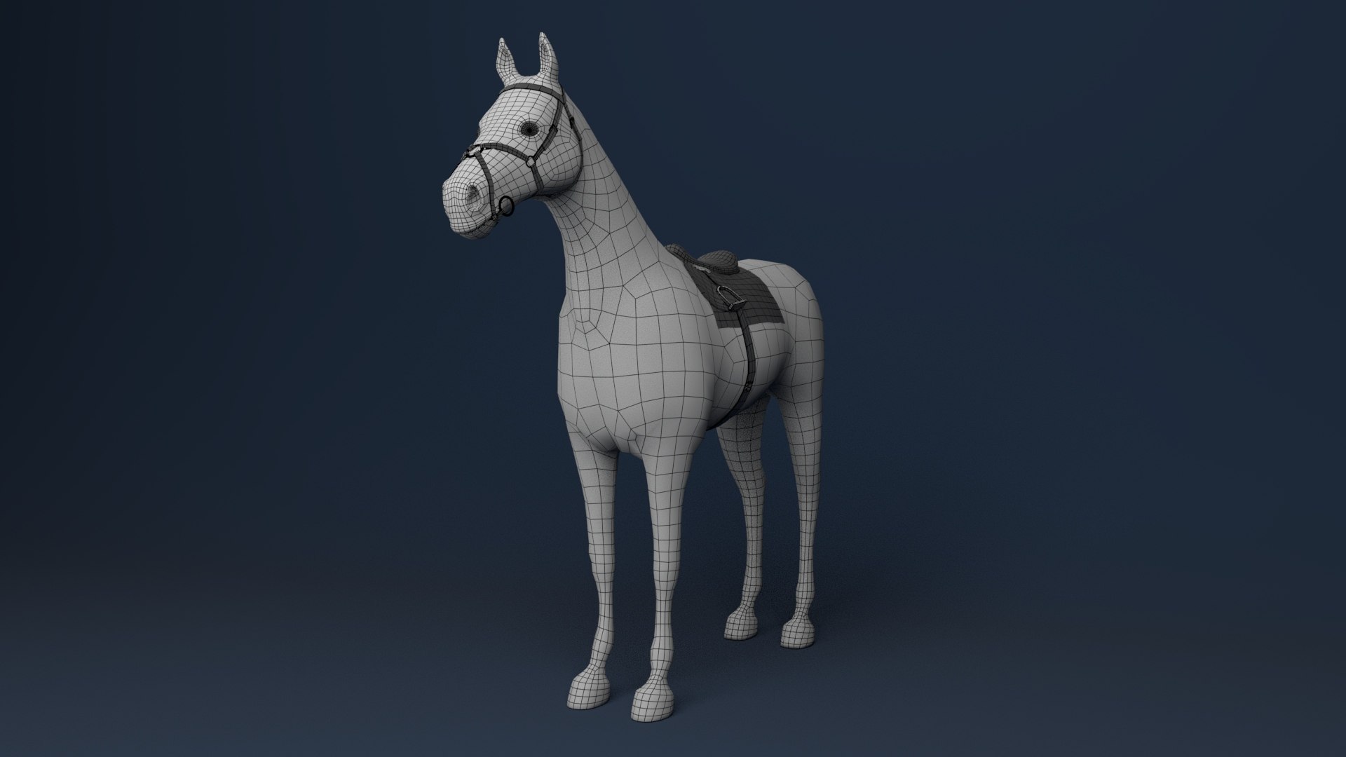 3D 3D Realistic Textured Horse Model - TurboSquid 2228291
